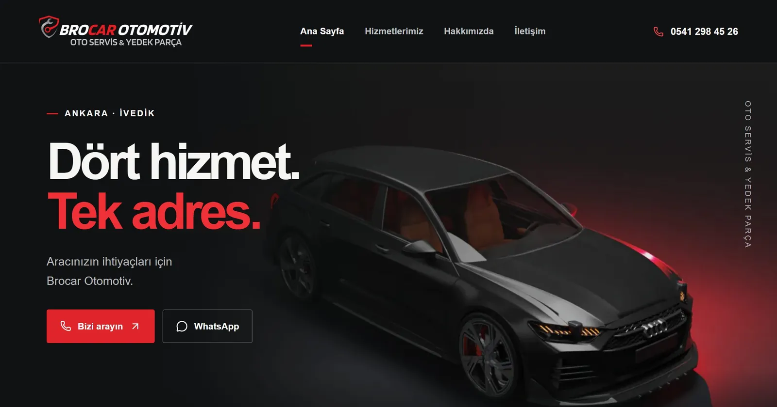 Brocar Otomotiv web sitesinin resmi paylaşım görseli